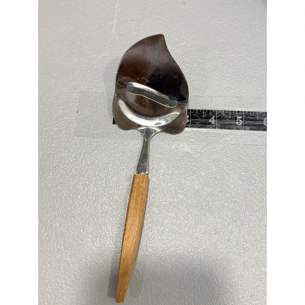 Vintage Cheese Slicer Wood Handle Stainless Steel Japan